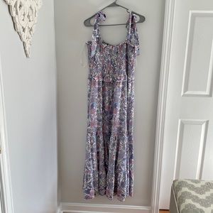 Tiered smocked bodice sundress